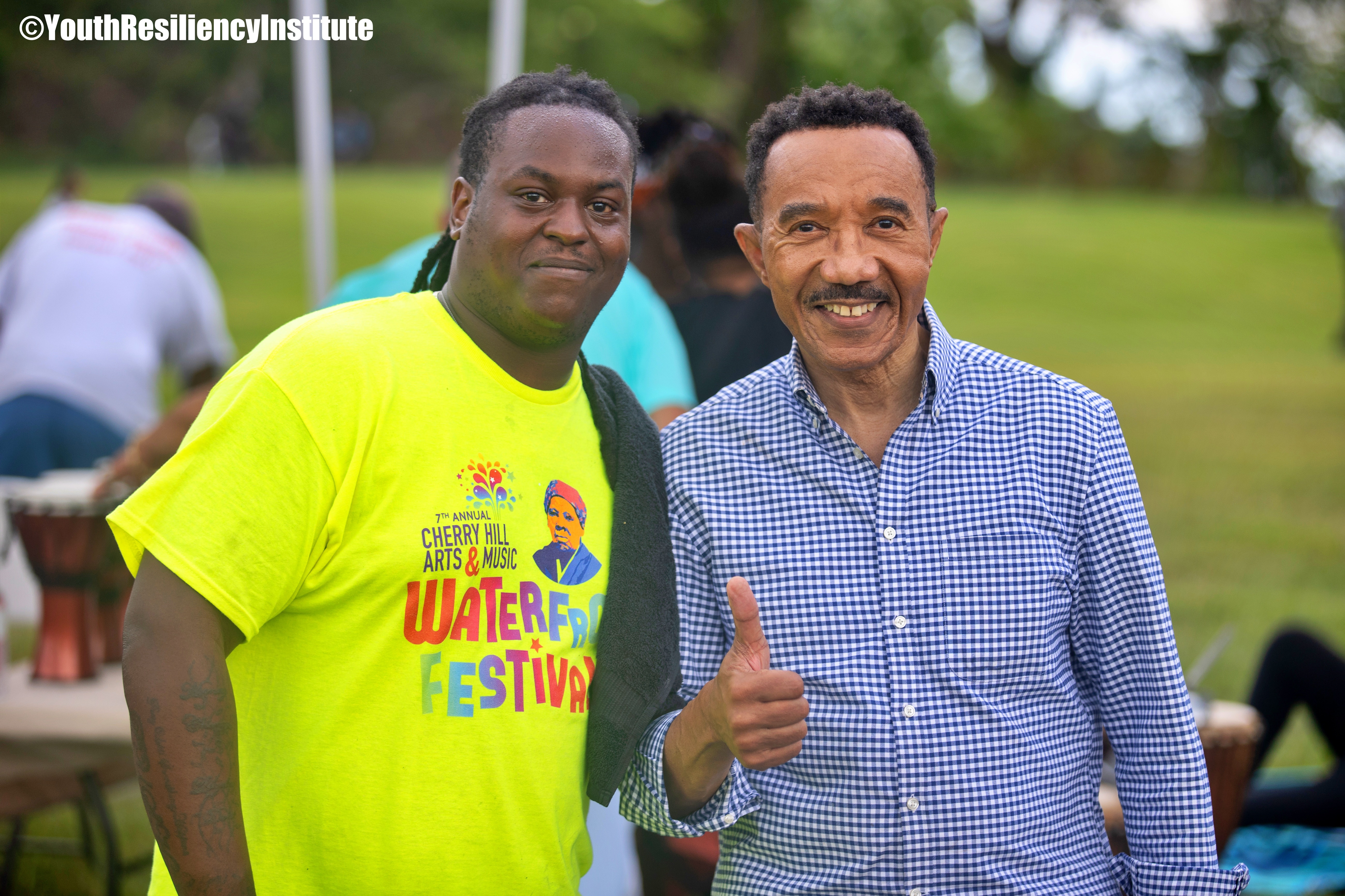 Congressman Kwesi Mfume at the Cherry Hill festival